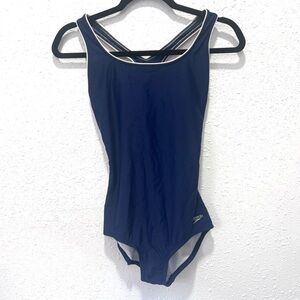 Speedo Women's Black Nylon Blend One Pie small